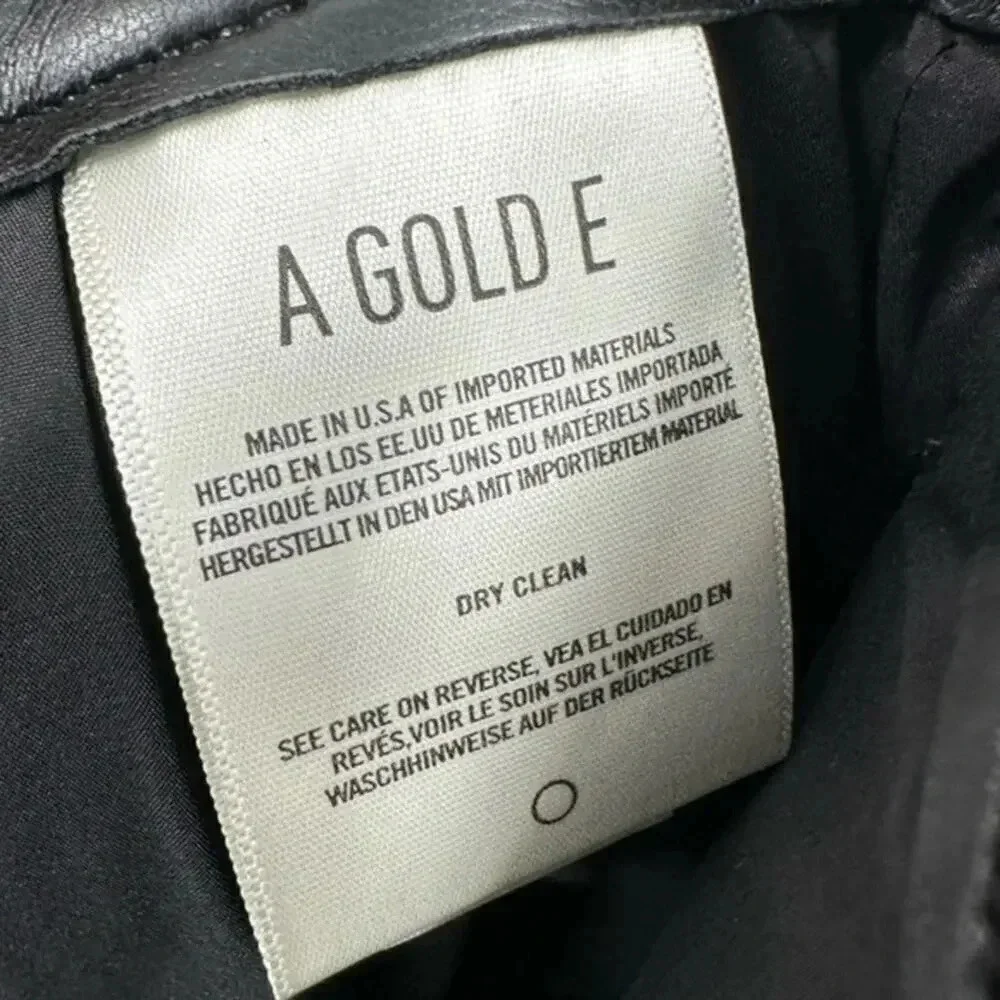 AGOLDE RECYCLED LEATHER PANTS SIZE 25 B1141